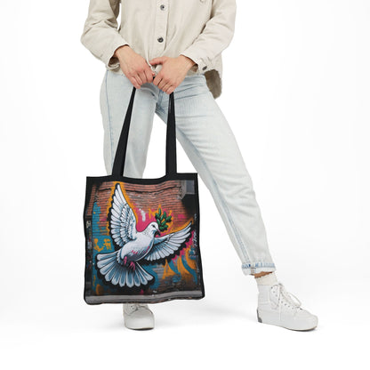 Artistic Surge - Eco-Friendly Canvas Tote Bag - PEACE