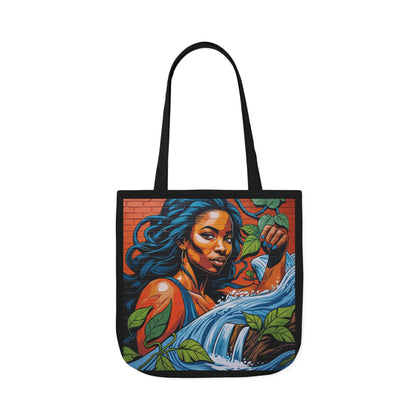 Artistic Surge - Eco-Friendly Canvas Tote Bag - WOMAN WITH WATER