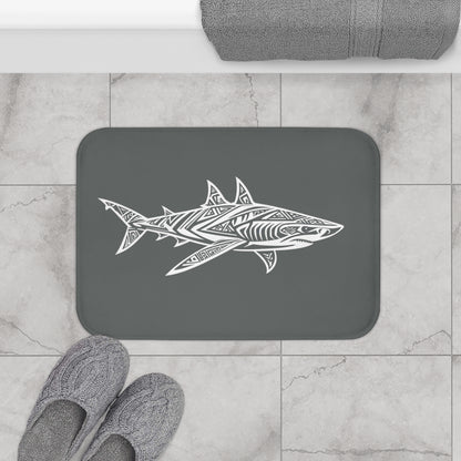 Tribal Bath Mat. Ocean Energy, Tribal Style