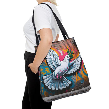 Artistic Surge - Eco-Friendly Canvas Tote Bag - PEACE