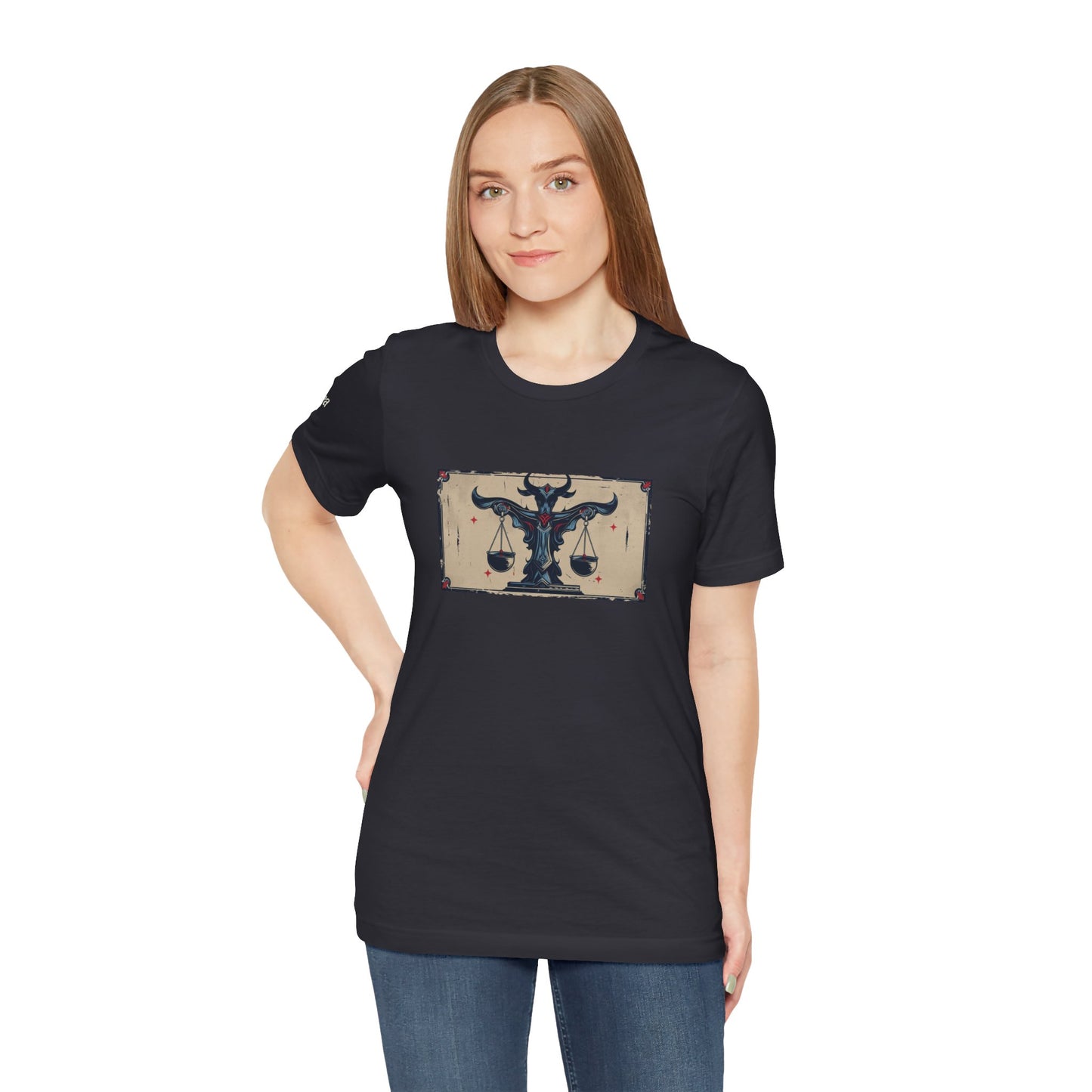 Libra - Gothic Zodiac T-Shirt. Zodiac in the Shadows