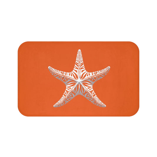 Tribal Bath Mat. Ocean Energy, Tribal Style
