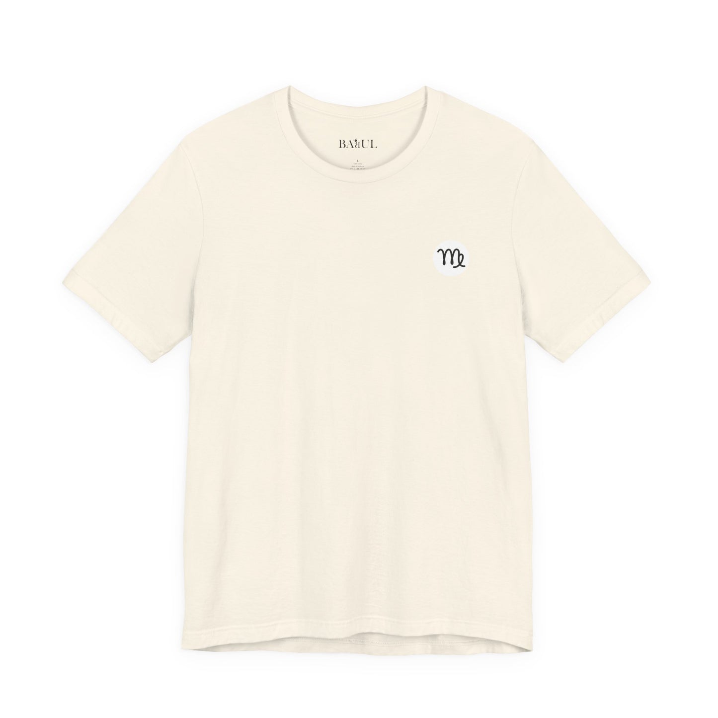 Virgo - Gothic Zodiac, Red Graphic on the back T-Shirt. Zodiac in the Shadows