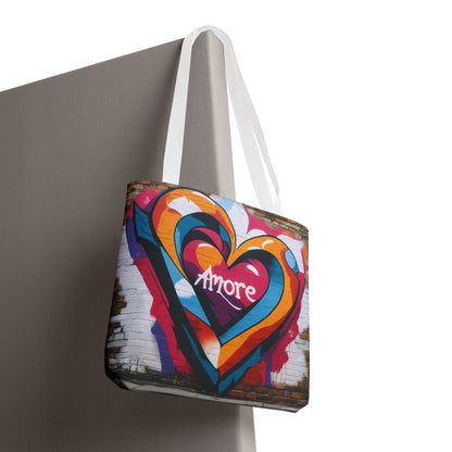 Artistic Surge - Eco-Friendly Canvas Tote Bag - HEART