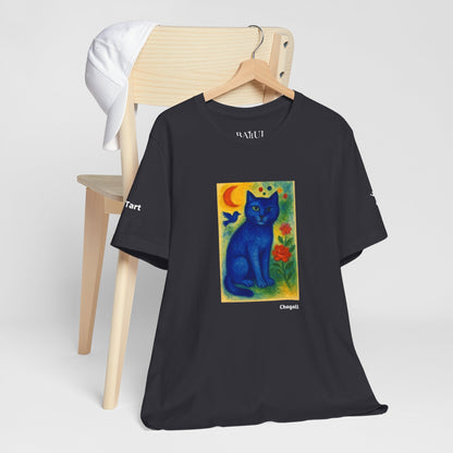 CATART Unisex Jersey Cat T-Shirt - MARC CHAGALL - Iconic Painting Reimagined with Cats