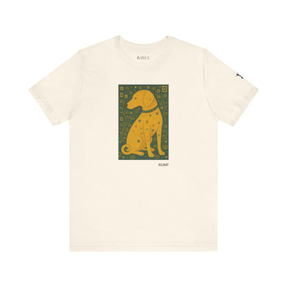 DOGART Unisex Jersey Dog T-Shirt - KLIMT - Iconic Painting Reimagined with Dogs