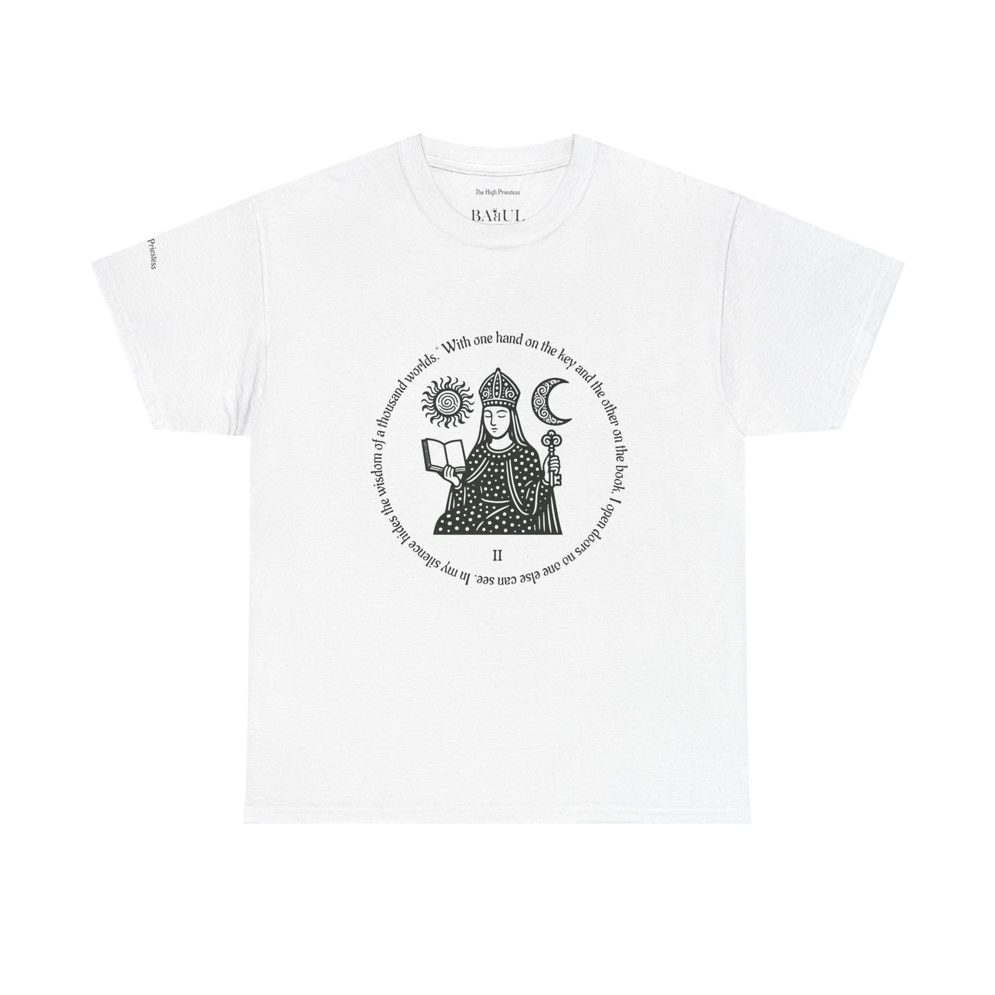 The High Priestess - ArcanaPop T-Shirt – Where Tarot Magic Meets Pop Art