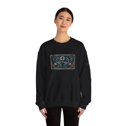 Pisces - Gothic Zodiac Blue Sweatshirt