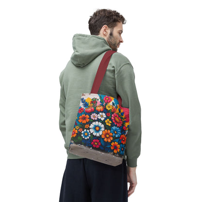 Artistic Surge - Eco-Friendly Canvas Tote Bag - FLOWERS