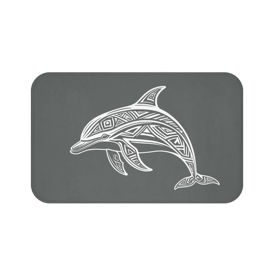 Tribal Bath Mat. Ocean Energy, Tribal Style