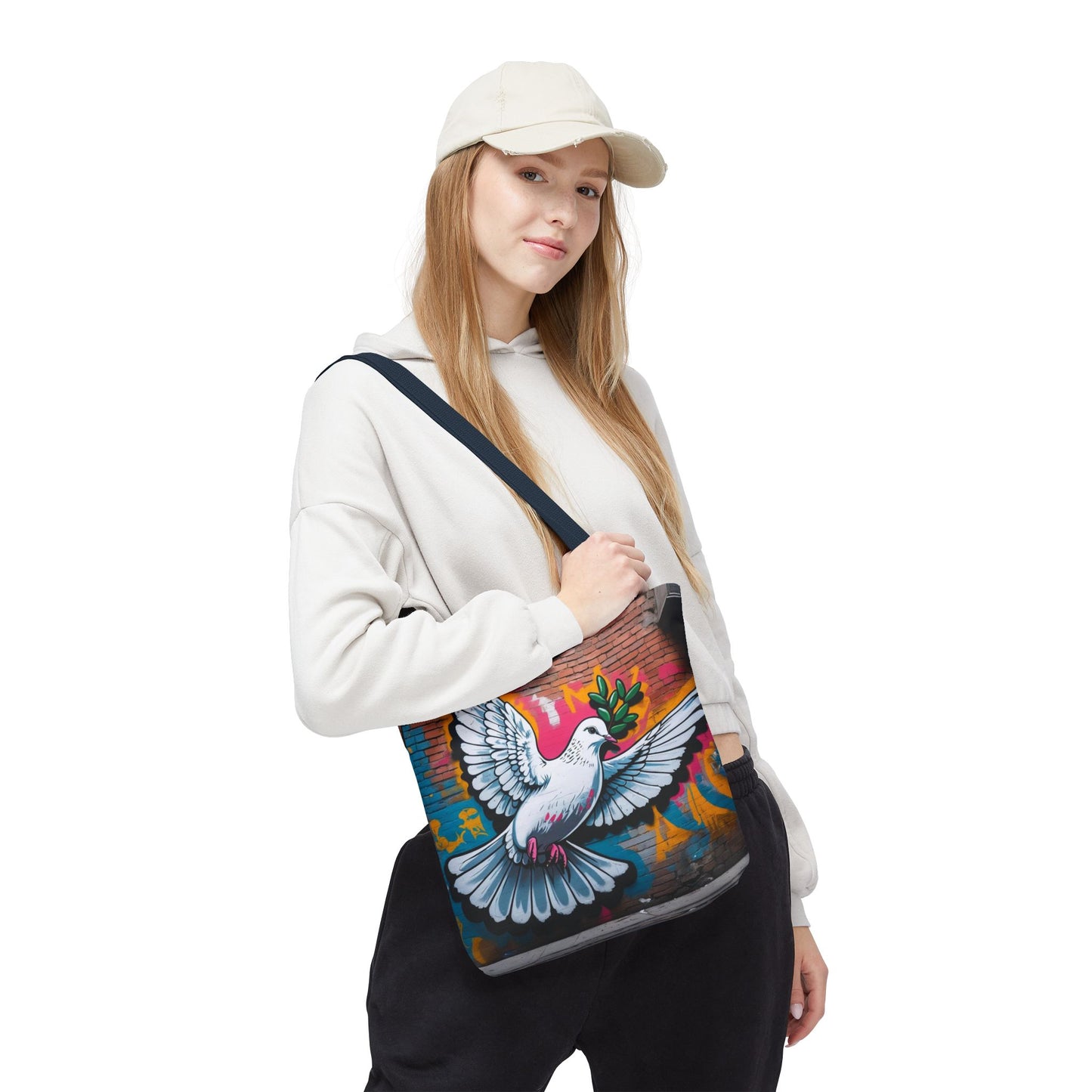 Artistic Surge - Eco-Friendly Canvas Tote Bag - PEACE