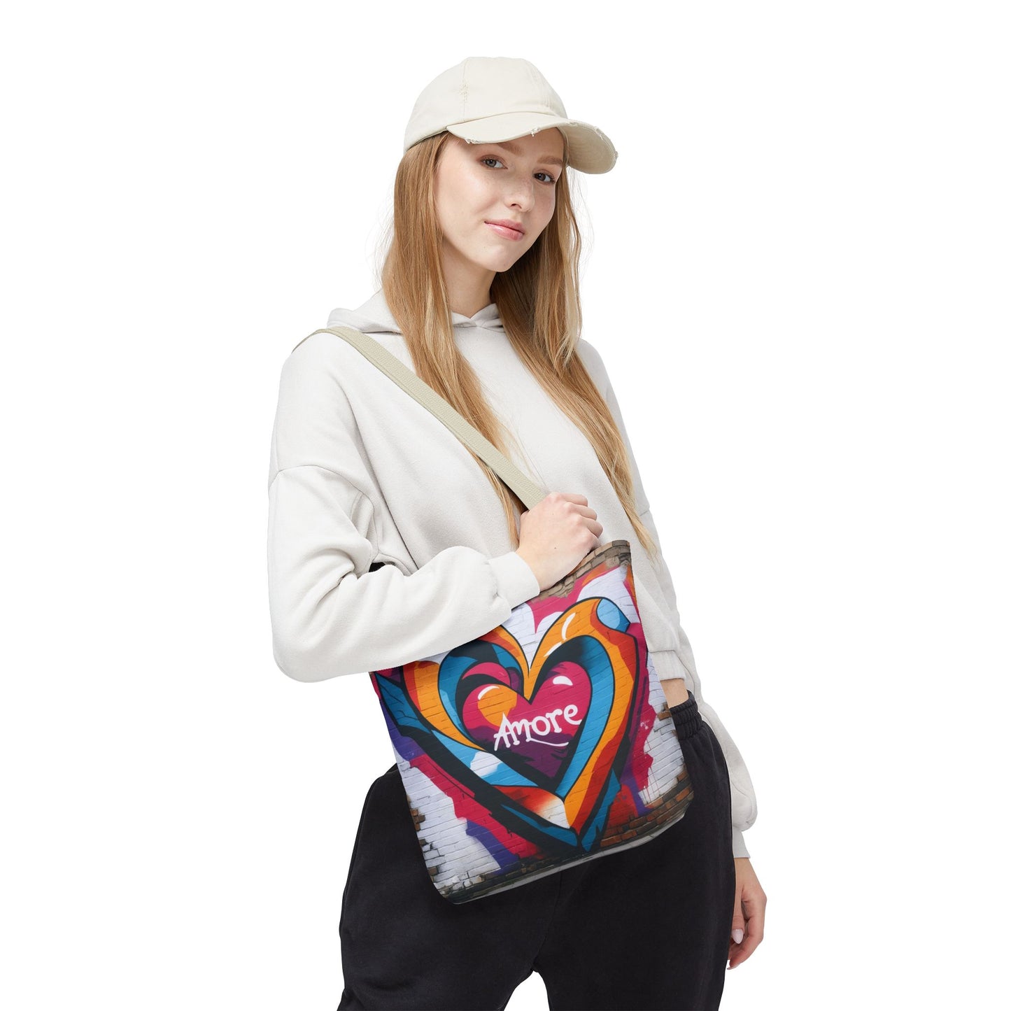 Artistic Surge - Eco-Friendly Canvas Tote Bag - HEART