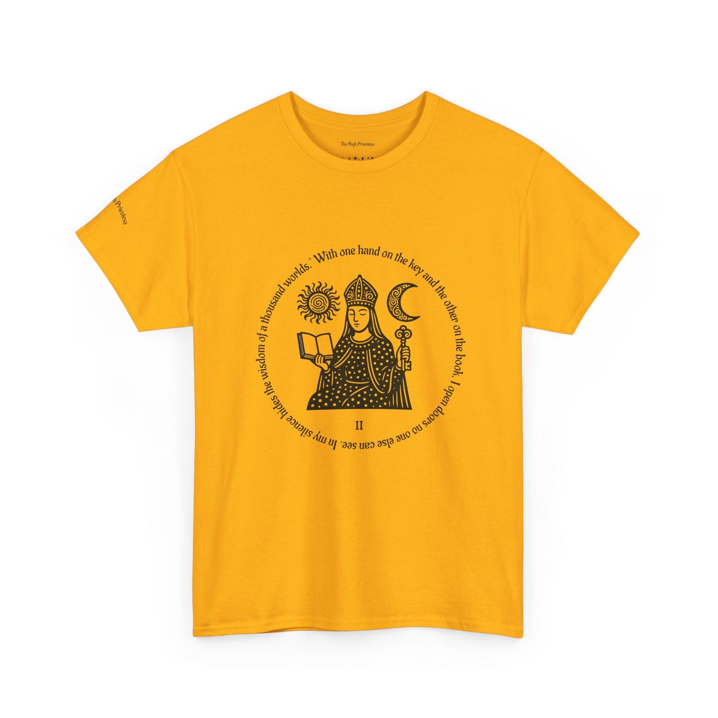 The High Priestess - ArcanaPop T-Shirt – Where Tarot Magic Meets Pop Art