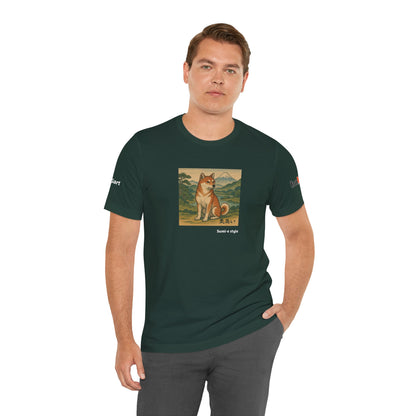 DOGART Unisex Jersey DOG T-Shirt - SUMI-E STYLE - Iconic Painting Reimagined with Dogs