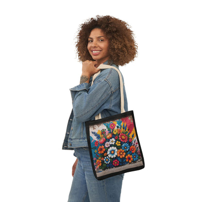 Artistic Surge - Eco-Friendly Canvas Tote Bag - FLOWERS