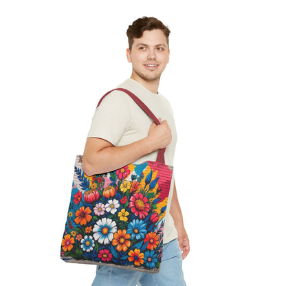 Artistic Surge - Eco-Friendly Canvas Tote Bag - FLOWERS