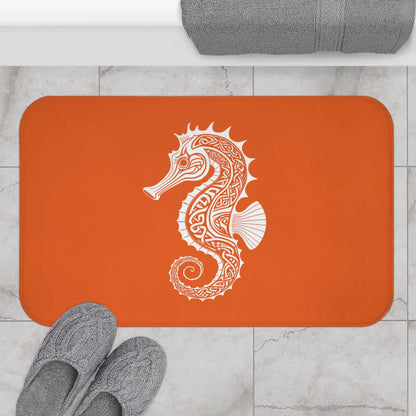 Tribal Bath Mat. Ocean Energy, Tribal Style