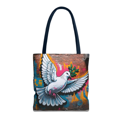 Artistic Surge - Eco-Friendly Canvas Tote Bag - PEACE