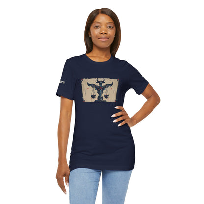Libra - Gothic Zodiac T-Shirt. Zodiac in the Shadows