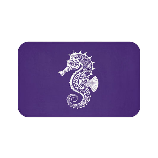 Tribal Bath Mat. Ocean Energy, Tribal Style
