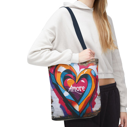 Artistic Surge - Eco-Friendly Canvas Tote Bag - HEART
