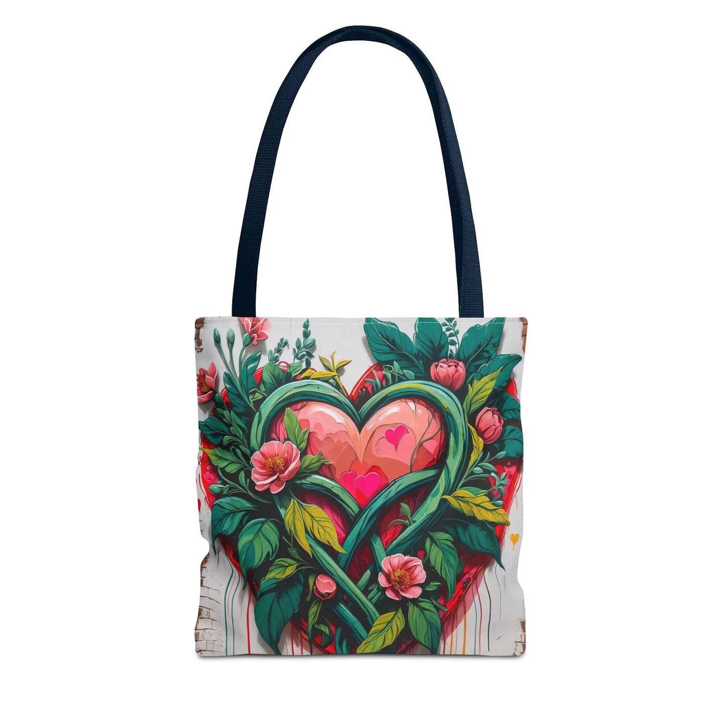 Artistic Surge - Eco-Friendly Canvas Tote Bag - HEARTS OF LOVE