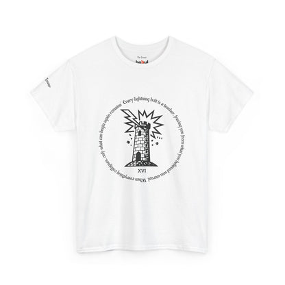 The Tower - ArcanaPop T-Shirt – Where Tarot Magic Meets Pop Art