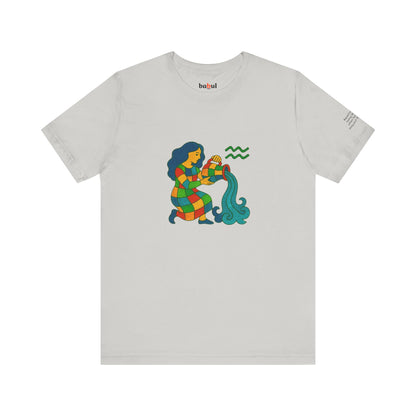 AQUARIUS - T-shirt, The Zodiac Signs According to Saint Phalle