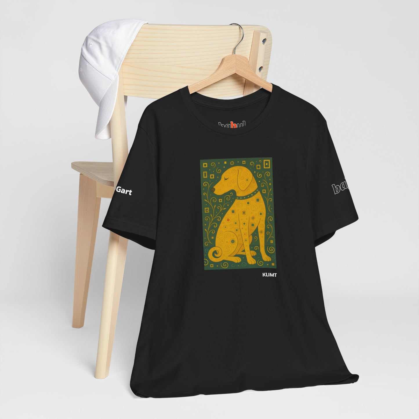 DOGART Unisex Jersey Dog T-Shirt - KLIMT - Iconic Painting Reimagined with Dogs