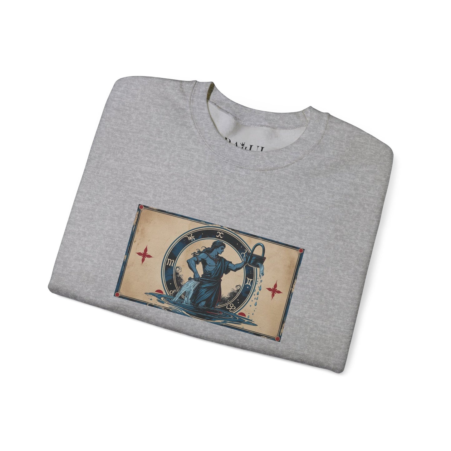 Aquarius - Gothic Zodiac Blue Sweatshirt