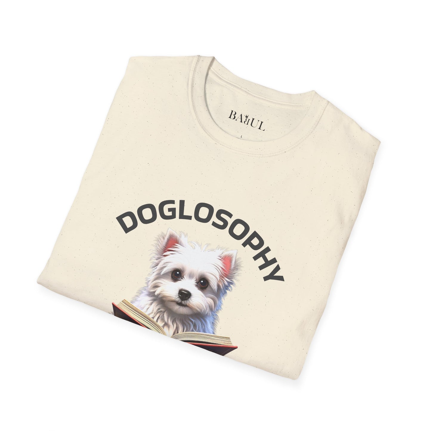Doglosophy  Unisex Softstyle T-Shirt - "Happiness is a Warm Sunbeam" Design