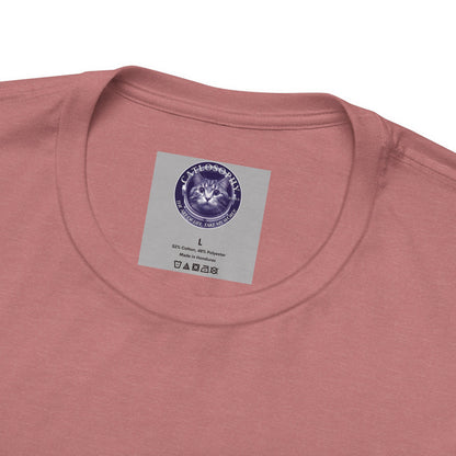 Catlosophy Unisex Jersey Short Sleeve Tee –  "Be mysterious" Design