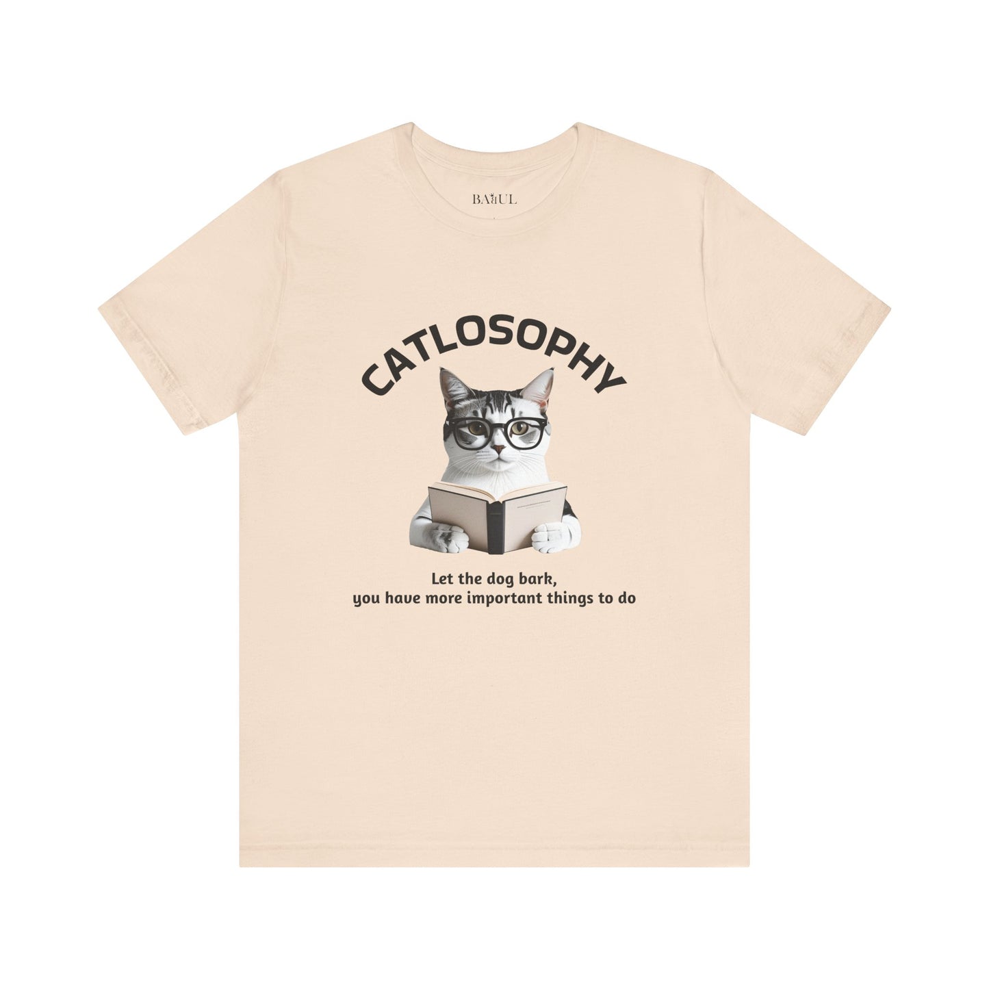 Catlosophy Unisex Jersey Short Sleeve Tee –  "Let the dog bark" Design
