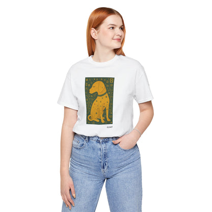 DOGART Unisex Jersey Dog T-Shirt - KLIMT - Iconic Painting Reimagined with Dogs