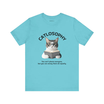 Catlosophy Unisex Jersey Short Sleeve Tee –  "You can't please everyone" Design