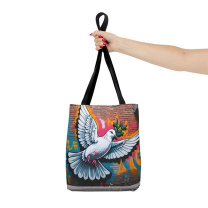 Artistic Surge - Eco-Friendly Canvas Tote Bag - PEACE