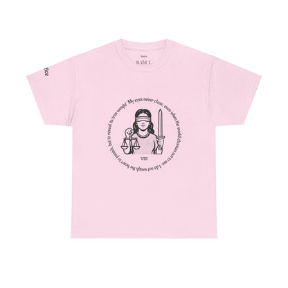 Justice - ArcanaPop T-Shirt – Where Tarot Magic Meets Pop Art