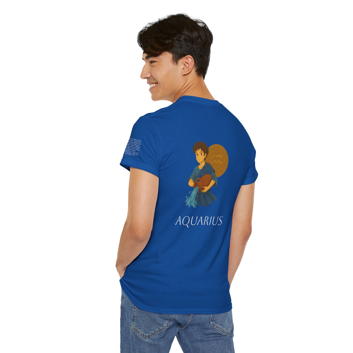 AQUARIUS - Dreamy Zodiac T-Shirts – The Magic of the Stars in Ghibli Style