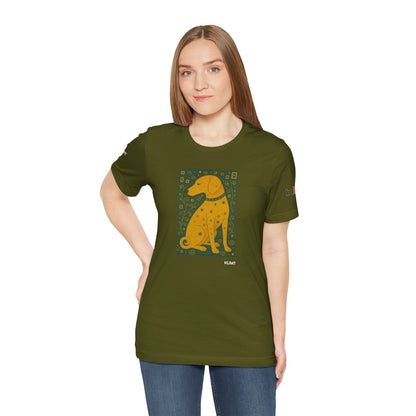 DOGART Unisex Jersey Dog T-Shirt - KLIMT - Iconic Painting Reimagined with Dogs