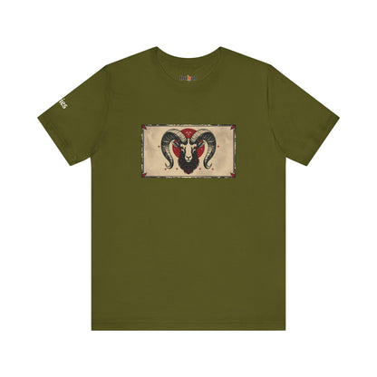 Aries - Gothic Zodiac T-Shirt. Zodiac in the Shadows