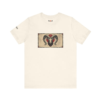 Aries - Gothic Zodiac T-Shirt. Zodiac in the Shadows