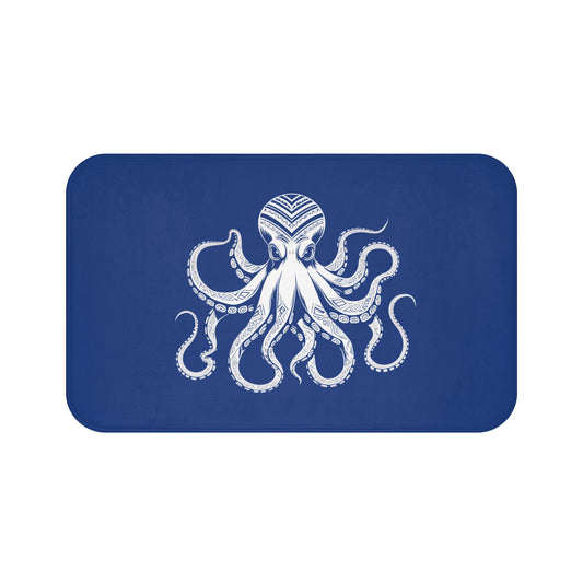 Tribal Bath Mat. Ocean Energy, Tribal Style