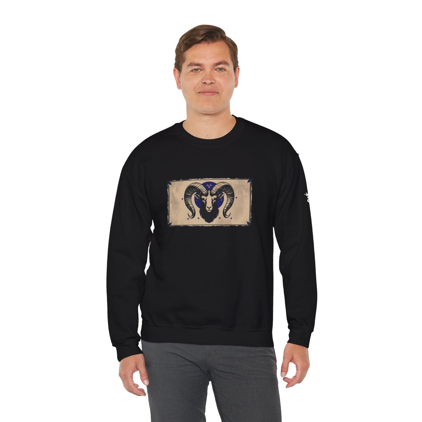 Aries - Gothic Zodiac Blue Sweatshirt