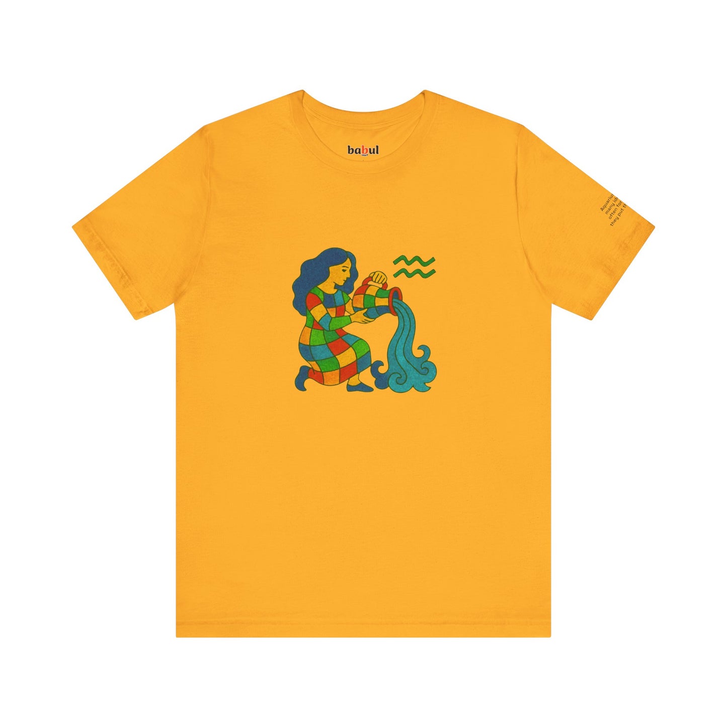 AQUARIUS - T-shirt, The Zodiac Signs According to Saint Phalle