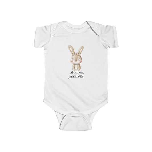 Adorable Baby Bodysuit with Cute Bunny Design