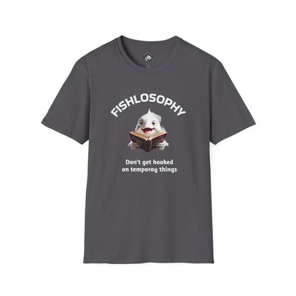 Fishlosophy Unisex T-Shirt - Ocean Vibes and Life's Questions Design - PEARLS OF WISDOM FROM THE FISH WORLD