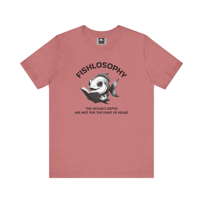 Fishlosophy Unisex Jersey Short Sleeve Tee –  The Ocean' depth is not for the faint of heart