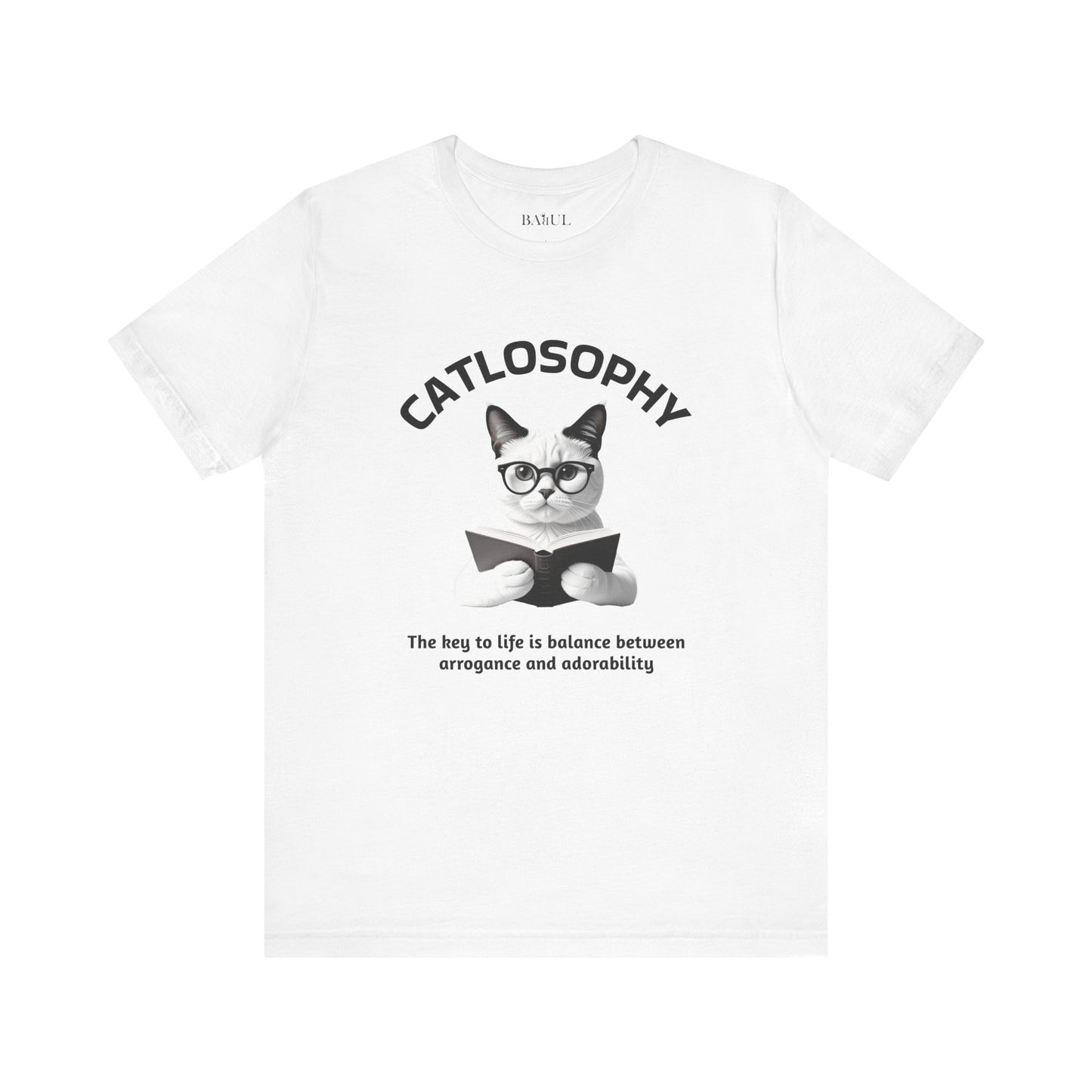 Catlosophy Unisex Jersey Short Sleeve Tee –  "The Key to Life" Design