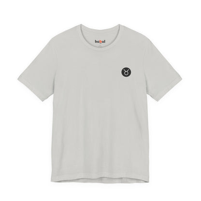 Taurus - Gothic Zodiac, Red Graphic on the back T-Shirt. Zodiac in the Shadows
