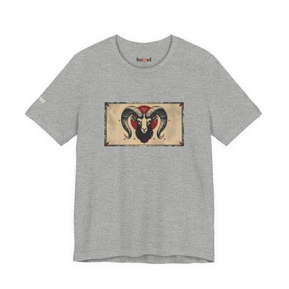 Aries - Gothic Zodiac T-Shirt. Zodiac in the Shadows